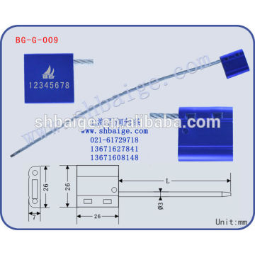 reliable cable container seals BG-G-009, security seals